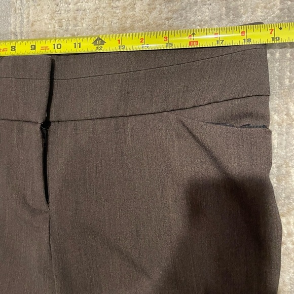 Maurice’s Pants Stretch Waist Straight Leg Brown Size 16 Reg Slacks Office Work - Picture 8 of 9